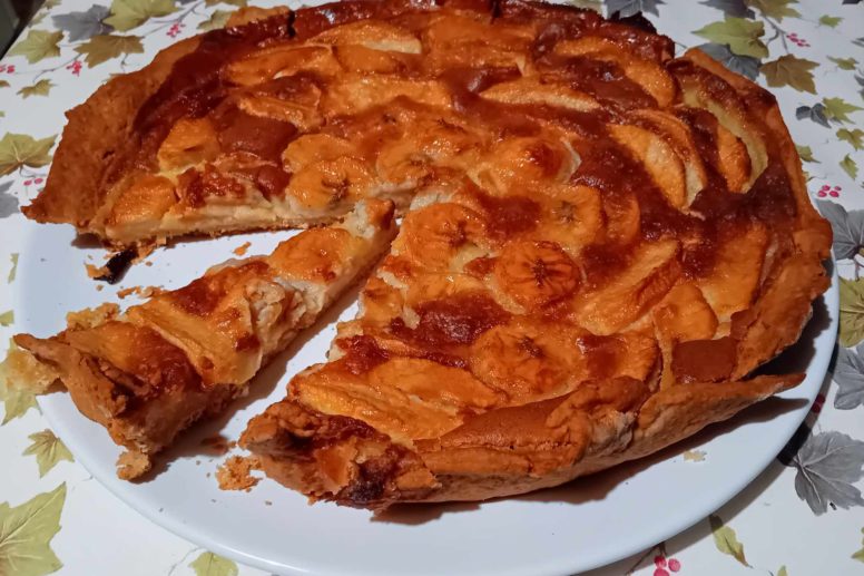 tarte bretonne, tarte du nord, tarte aux pommes, tarte à la banane, pâte sablée, tarte maison
