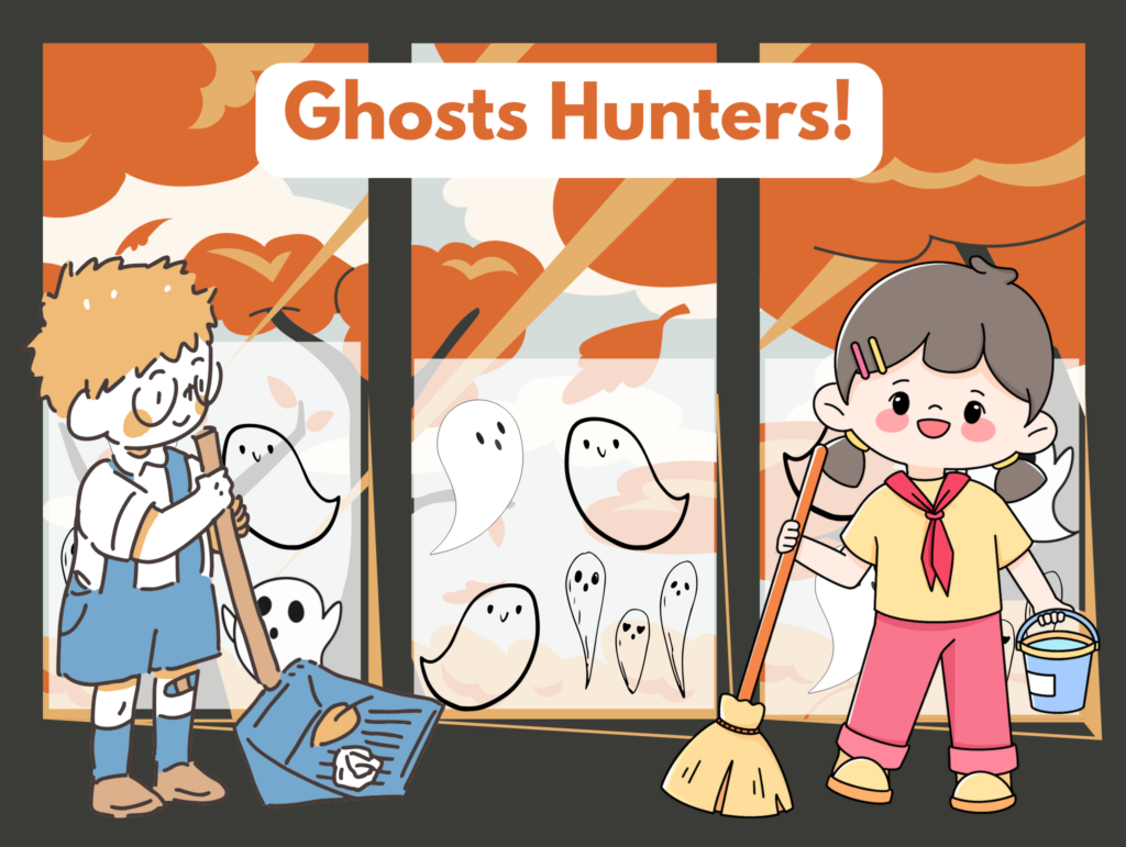 ghosts hunters, ghosts, drawings, activity, halloween 