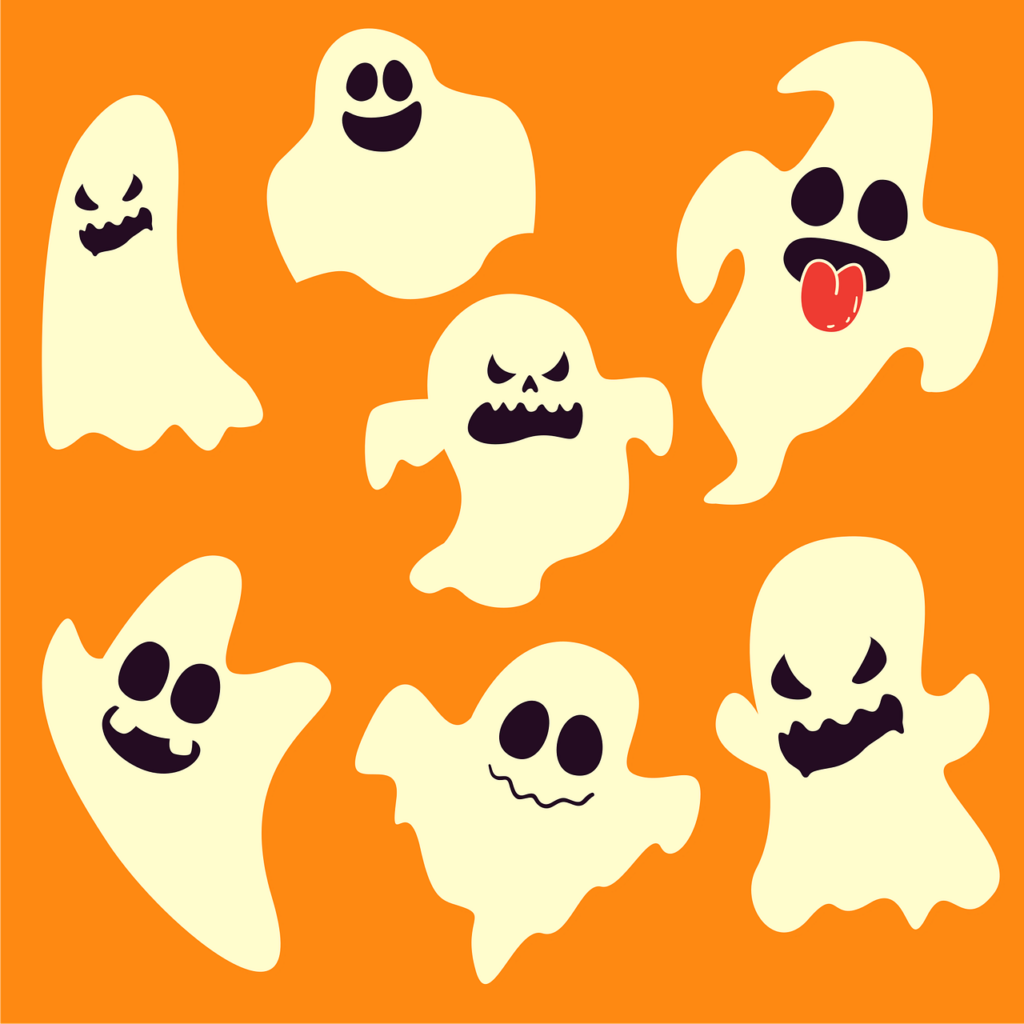 fantômes, ghosts, halloween, dessin, drawing,
